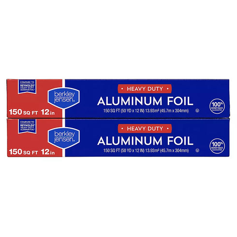 Berkley Jensen Heavy Duty Aluminum Foil, 2 pk./150 sq. ft.